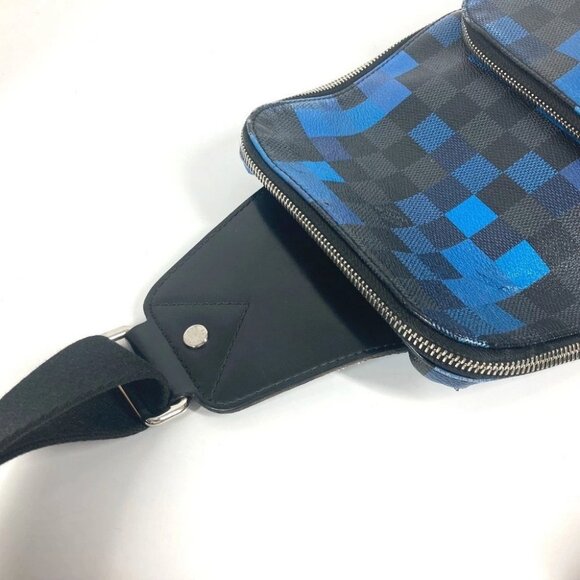 LOUIS VUITTON N40067 Damier Graphite Pixel Avenue sling Bag Shoulder body bag - Picture 9 of 16